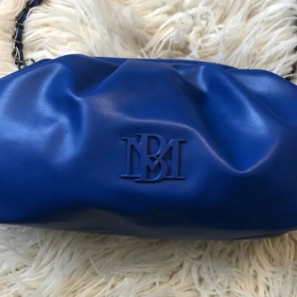 Badgley Mischka Blue Wrapped Frame Crossbody Bag - Picture 2 of 5